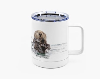 Sea Otter Insulated Stainless Steel Mug For the Otter Lover -  Keep Your Drink Piping Hot Or Refreshingly Cold!
