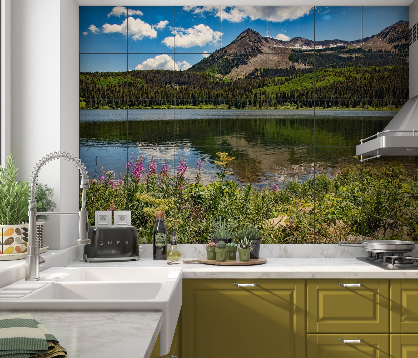 Colorado Ceramic Tile Mural Window Mural Kitchen Back Splash Etsy