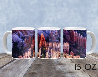 Bryce Canyon National Park Mug - Stunning Photos of Hoodoos, Perfect Souvenir labeled with Park Name, Available in 2 Sizes