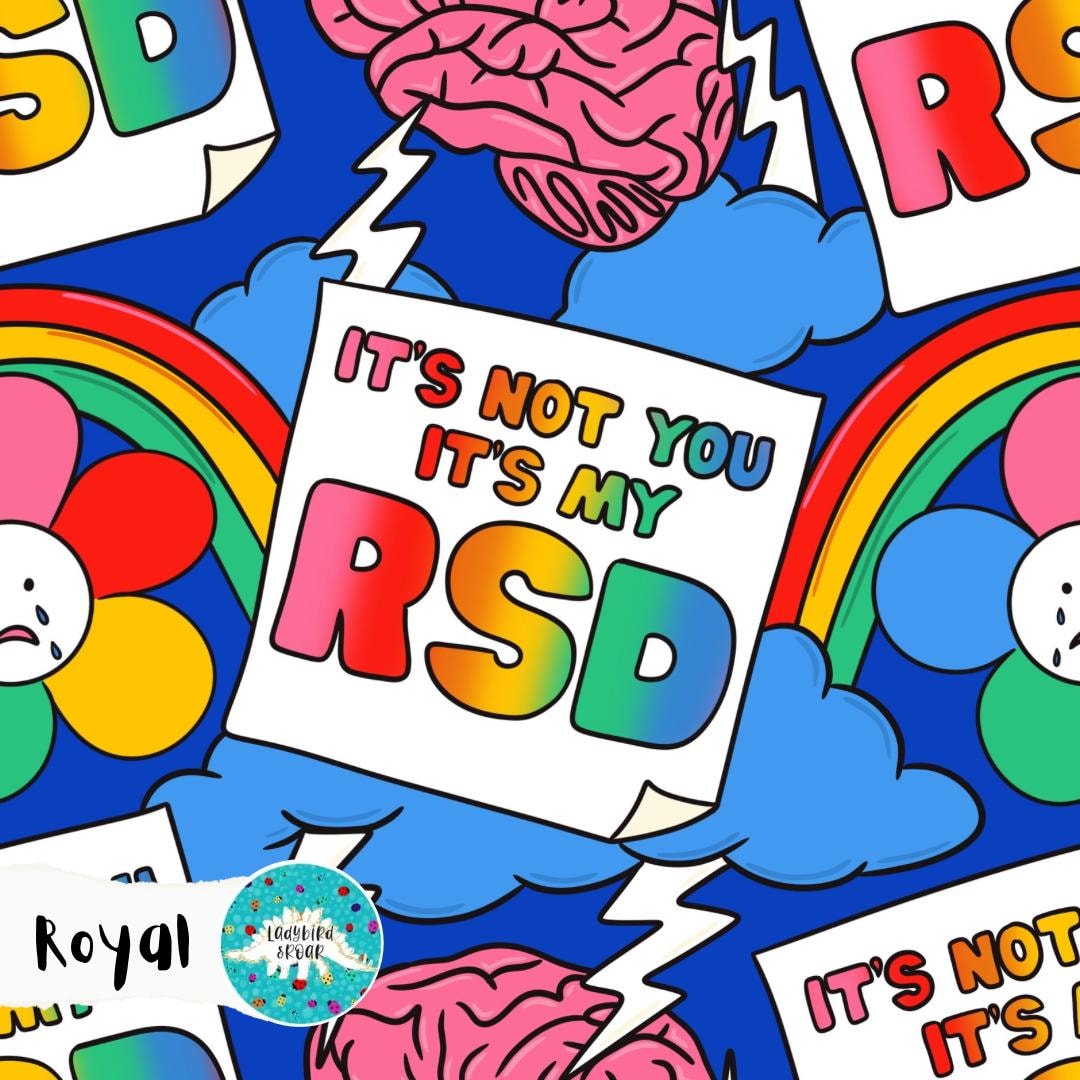 RSD ADHD Awareness Seamless Pattern: Rejection Sensitive Dysphoria ...