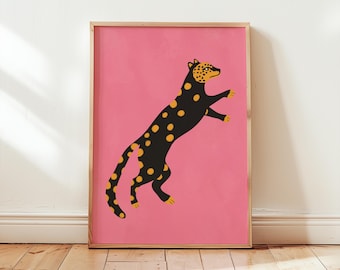 Maximalist Decor, Leopard Wall Art, Digital Download, Leopard Print, Trendy Wall Art,  College Dorm Decor, Instant Download | PRINTABLE