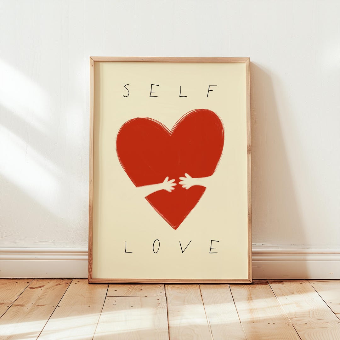 self-love-print-digital-download-self-love-wall-art-positivity