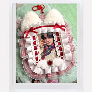 Rainbow Kpop Fotokartenhalter - anpassbar, langlebig und süß für Kpop Fans, perfektes Geschenk für Idolsammler, Custom Bias Merch für Fans