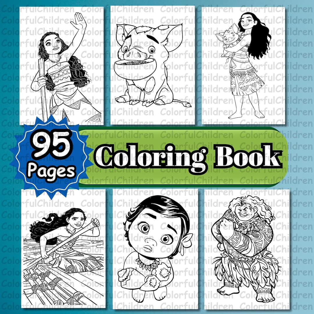 95 Pages / Coloring Book/coloring Pages for Kids/pdf File/ Digital