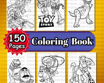 150 Pages/ Coloring Book/ Coloring Pages for Kids/PDF File/Digital Download/ A4 Size/Kids Coloring Activity/Coloring Pages/Birthday Activity