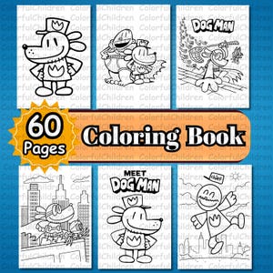 60 Pages/ Coloring Book/ Coloring Pages for Kids/ PDF File/Digital Download/ A4 Size/Kids Coloring Activity/Coloring Pages/Birthday Activity