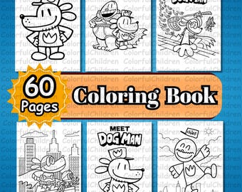 60 Pages/ Coloring Book/ Coloring Pages for Kids/ PDF File/Digital Download/ A4 Size/Kids Coloring Activity/Coloring Pages/Birthday Activity