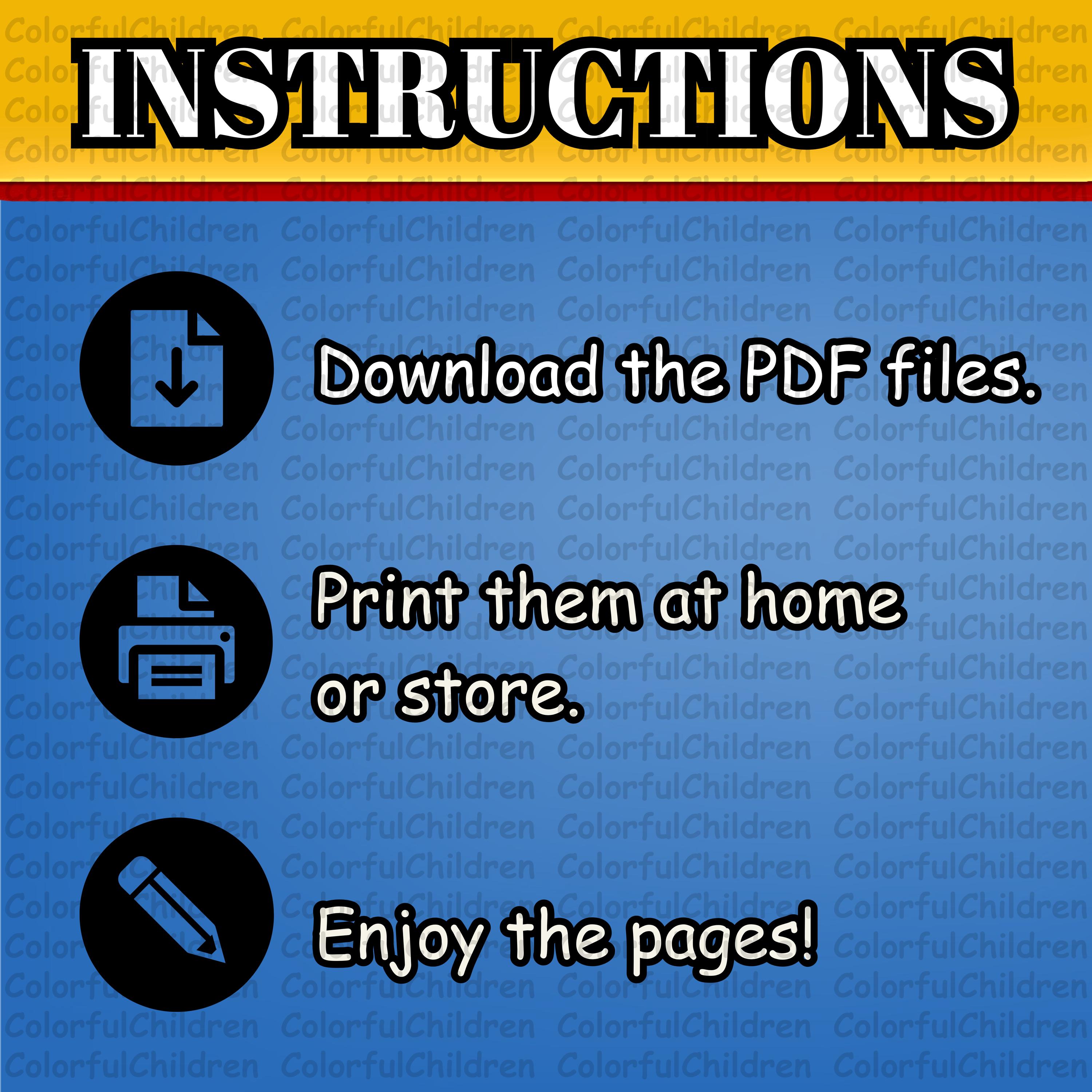 130 Pages / Coloring Book/ Coloring Pages for Kids/ PDF File/ Digital