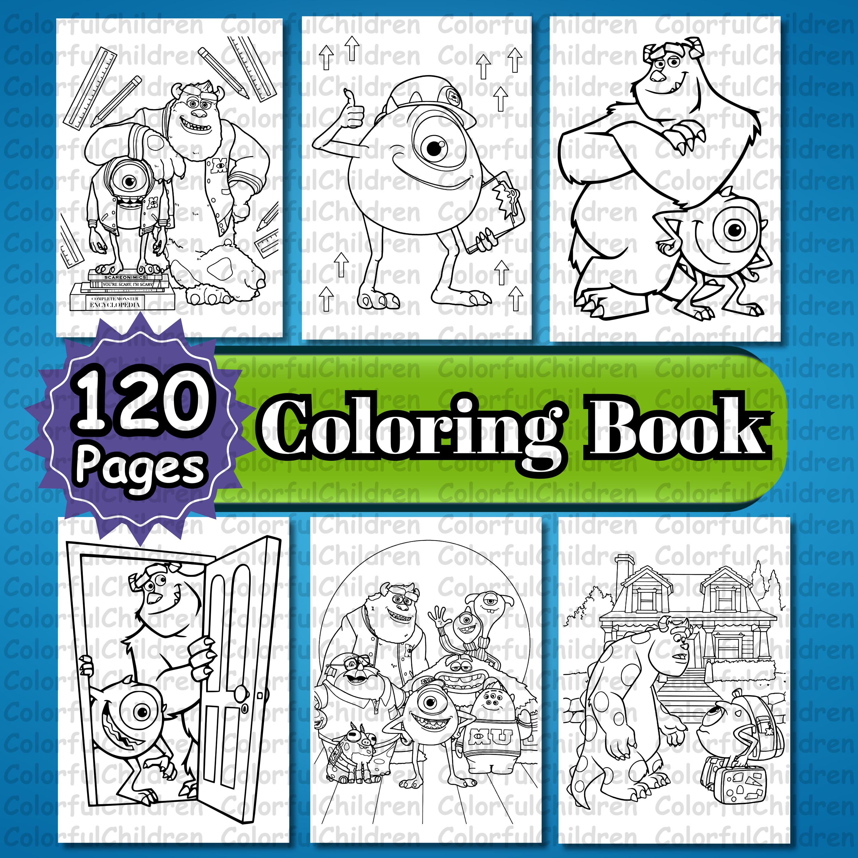Monster Inc Coloring - Etsy Canada