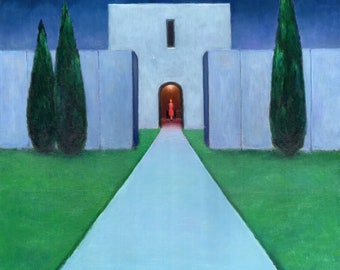 Mausoleum II - oil painting