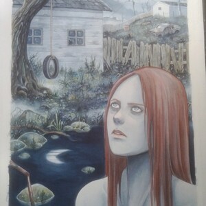 The witching hour Watercolor painting image 2