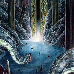 The Gate - Watercolor painting