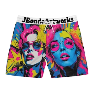 Funky Neon Disko colored - art swimshorts
