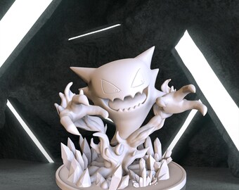 Haunter Figure, Pokemon Digital 3D Model, Pokemon Stl 3D model design, Haunter Stl File for 3D Printing, Pokemon Digital STL