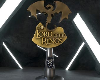Lord of the Rings Headphone Stand, Lord of the Rings Digital 3D Model, LOTR Stl 3D model design, Headphone Stand Stl File for 3D Printing