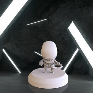 Mini Xenomorph Figure, Stl 3D model design, Statue, Xenomorph Digital STL, Xenomorph Digital 3D Model, Predator Statue Stl File 3D Printing