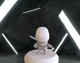 Mini Xenomorph Figure, Stl 3D model design, Statue, Xenomorph Digital STL, Xenomorph Digital 3D Model, Predator Statue Stl File 3D Printing