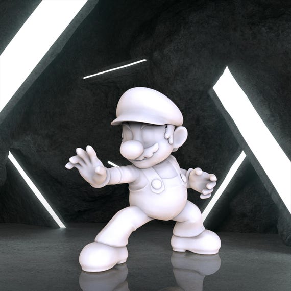 スーパーマリオポーズフィギュア、スーパーマリオデジタル3Dモデル