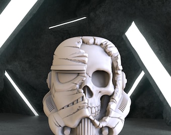 Death Trooper Head, Star Wars Digital 3D Model, Death Trooper Stl 3D model design, Star Wars Stl File for 3D Printing, Star Wars Digital STL