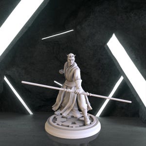 ダース モール フィギュア、スター ウォーズ デジタル 3D モデル、ダース モール フィギュア STL 3D モデル デザイン、スター ウォーズ STL ファイル 3D 印刷、スター ウォーズ デジタル STL