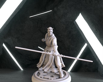 Darth Maul Figure, Star Wars Digital 3D Model, Darth Maul Figure Stl 3D model design, Star Wars Stl File 3D Printing, Star Wars Digital STL