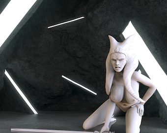 Women Ahsoka Tano NSFW Figure, Star Wars Digital 3D Model, Ahsoka Figure Stl 3D model design, Star Wars Nsfw Stl File 3D Printing, Star Wars