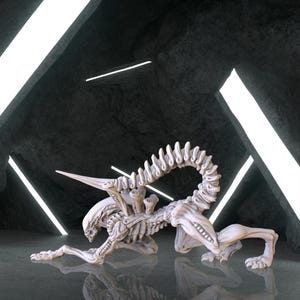 Xenomorph Figure Alien 3D, Stl model design, Statue, Xenomorph Digital STL, Xenomorph Digital 3D Model, Predator Statue Stl File 3D Printing