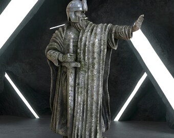 The Argonath Sculpture, The Argonath STL, LOTR Stl File 3D Printing, Stl 3D model design, Digital Lord of the Rings Stl, Rohan Gondor Statue