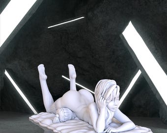 Girl Stands Nsfw, NSFW Girl Smartphone Position Figure, NSFW Girl Digital 3D Model, NSFW Girl Figure Stl 3D model design, Nsfw Girl 3D Stl