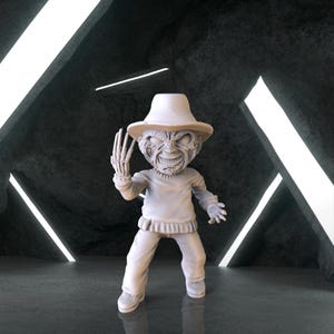 Mini Freddy Krueger Figure, A Nightmare on Elm Street Digital 3D Model, Freddy Krueger Stl 3D model design, Stl File 3D Printing, Digital