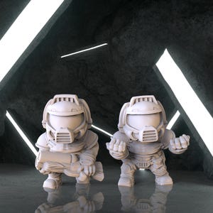 Mini DoomGuy Figure, DoomGuy Digital 3D Model, DoomGuy Stl 3D model design, Doom Stl File for 3D Printing, Doom Digital STL