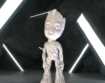 Groot Figure, Groot Digital 3D Model, Groot Stl 3D model design, Groot Stl File 3D Printing, Groot Digital STL, Groot Figure 3d Model STL