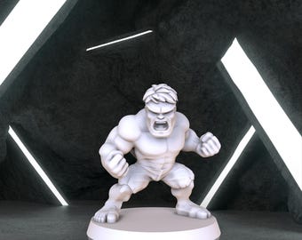 Mini Hulk Superhero Figure, Marvel Digital 3D Model, Superhero Stl 3D model design, Hulk Stl File for 3D Printing, Marvel Digital STL