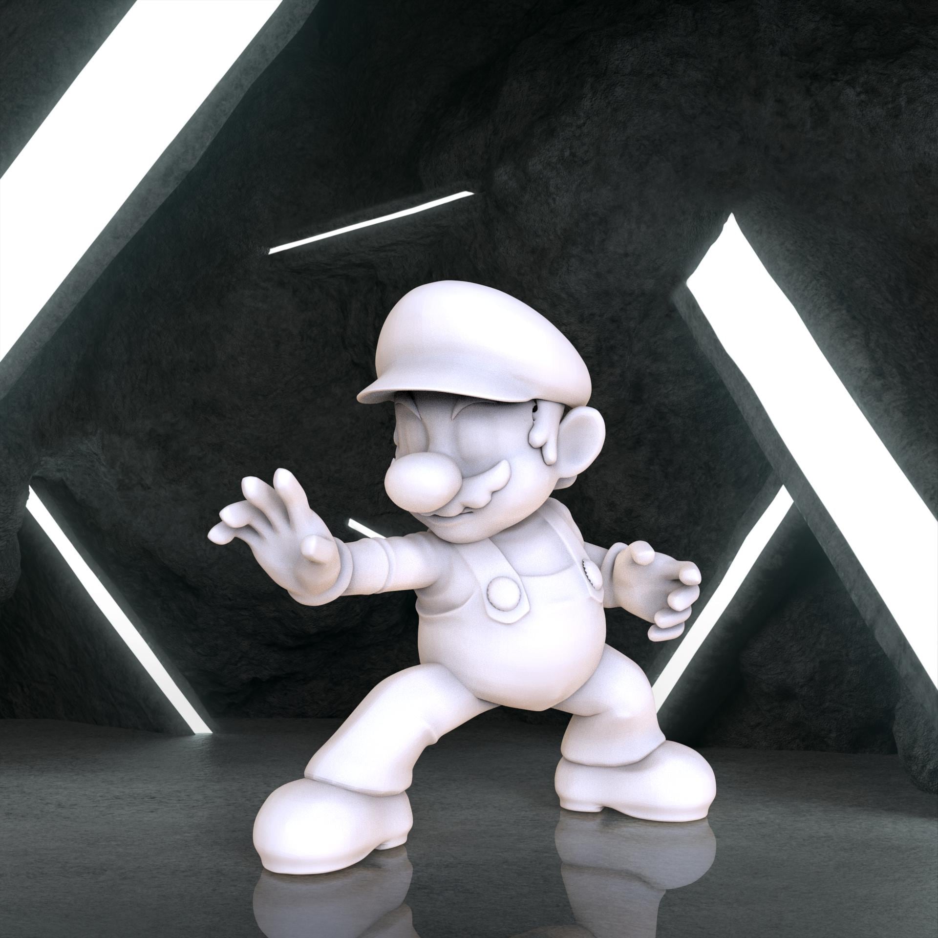 スーパーマリオポーズフィギュア、スーパーマリオデジタル3Dモデル