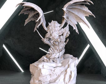 Titan Dragon Figure, Titan Dragon Digital 3D Model, Dragon Figure Stl 3D model design, Titan Stl File 3D Printing, Titan Dragon Digital STL