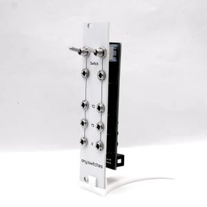 Pu&ograve; includere: Modulo elettronico bianco con un interruttore a levetta e pi&ugrave; prese di ingresso. Il modulo ha la scritta "Switch" e il testo "any:switches". Progettato per circuiti elettronici.