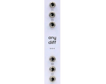 diff - a fully analog Euorack module to subtract control voltages or audio signals from each other (DIY Kit)