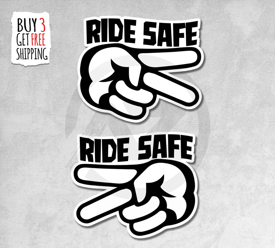 Crocksafe Sticker 2x Ride Safe Stickers, Reflective Stickers, Car, Bike, Laptop, Water ...