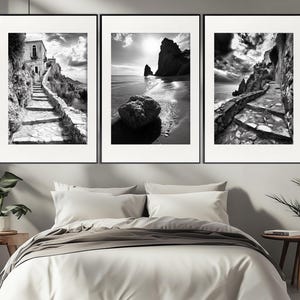 Black and White Sicily Landscapes, Monochrome Sicily Posters, Sicilian Wall Art, Sicily Photo, Italian Wall Art, Sicilian Wall Decor