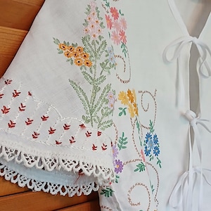 Upcycled Vintage Tablecloth Shirt
