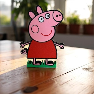 Lámpara LED 3D de Peppa Pig – Luz nocturna infantil – Decoración para dormitorio de niña o niño – Idea de regalo de dibujos animados