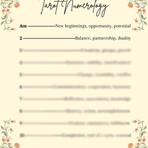 Add On! Tarot Cheat Sheet Metaphysical Cheat Sheets | Mystical Quick Guides for Tarot, Crystals & More