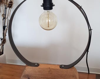 Edison Lamp, Vintage Desk Lamp, Industrial Lamp, Design Lamp, Wooden Edison Lamp, Retro Bedside Lamp, Edison Bulb
