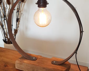 Edison Lamp, Vintage Desk Lamp, Industrial Lamp, Design Lamp, Wooden Edison Lamp, Retro Bedside Lamp, Edison Bulb