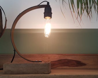 Edison Lamp, Vintage Desk Lamp, Industrial Lamp, Design Lamp, Wooden Edison Lamp, Retro Bedside Lamp, Edison Bulb