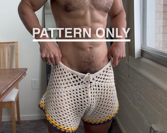 Schema per pantaloncini all'uncinetto a punto nonna: livello intermedio (schema PDF)