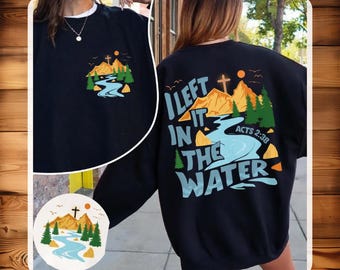 Christian Baptism DTF Transfer, Lift It In The Water Acts 2:38 Iron On, Faith Heat Press, Church Camp Ready to Press