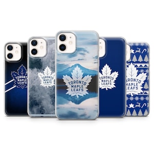Étui pour téléphone Hockey sur glace, équipes de la LNH, Maple Leafs de Toronto, pour iPhone 16E, Pro, 15, 14, 13, 12, Samsung S25, S23FE, A56, A16, Pixel 9Pro, 9a, 8A
