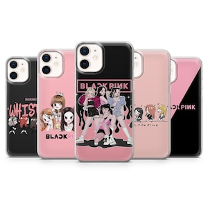 BlackPink Phone Case K-Pop Girl Group cover for iPhone 16E, Pro, 15, 14, 13, 12, Samsung S25, S23FE, A56, A16, Pixel 9Pro, 9a, 8A