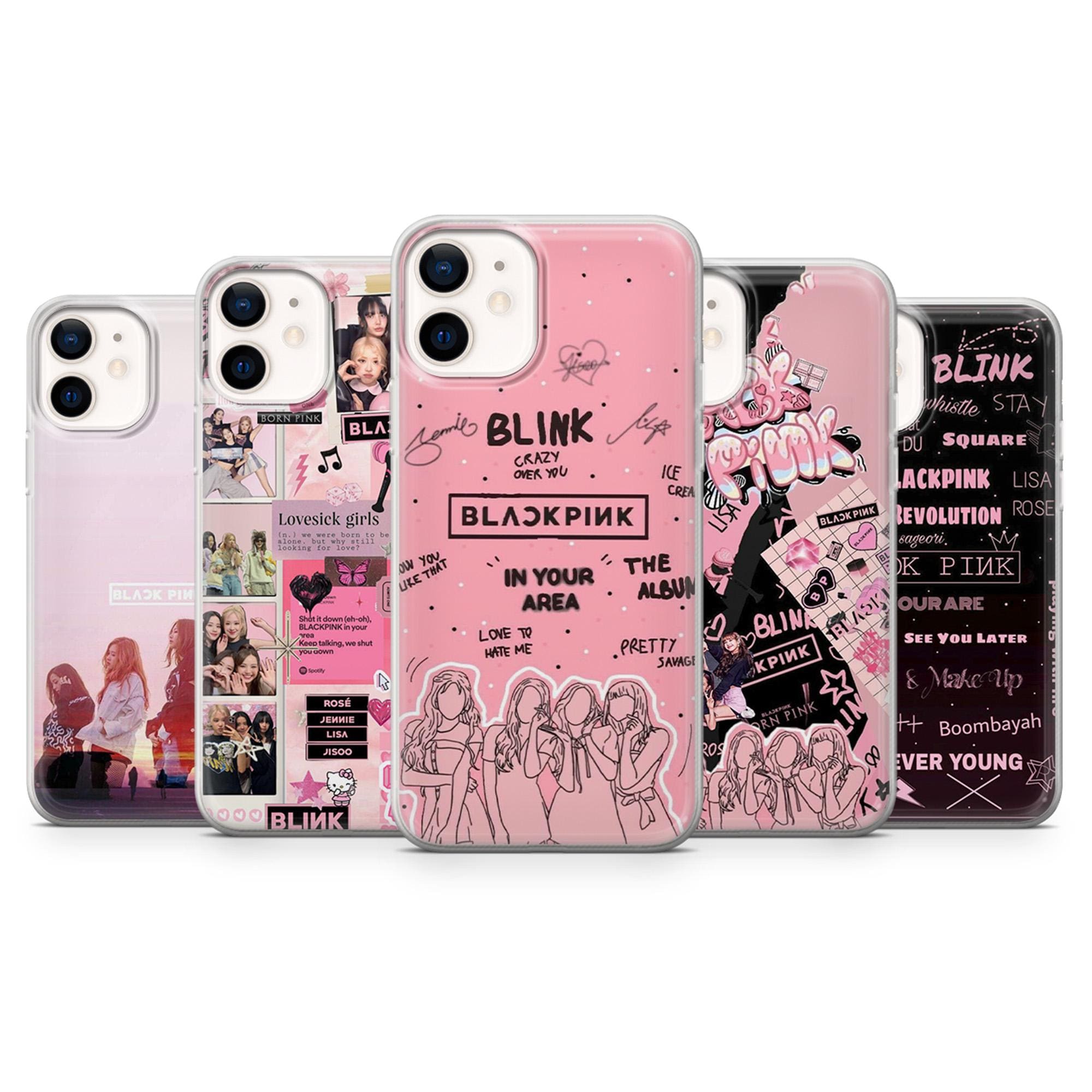 Blackpink Phone Case K-pop Girl Group Cover for iPhone 16E, Pro